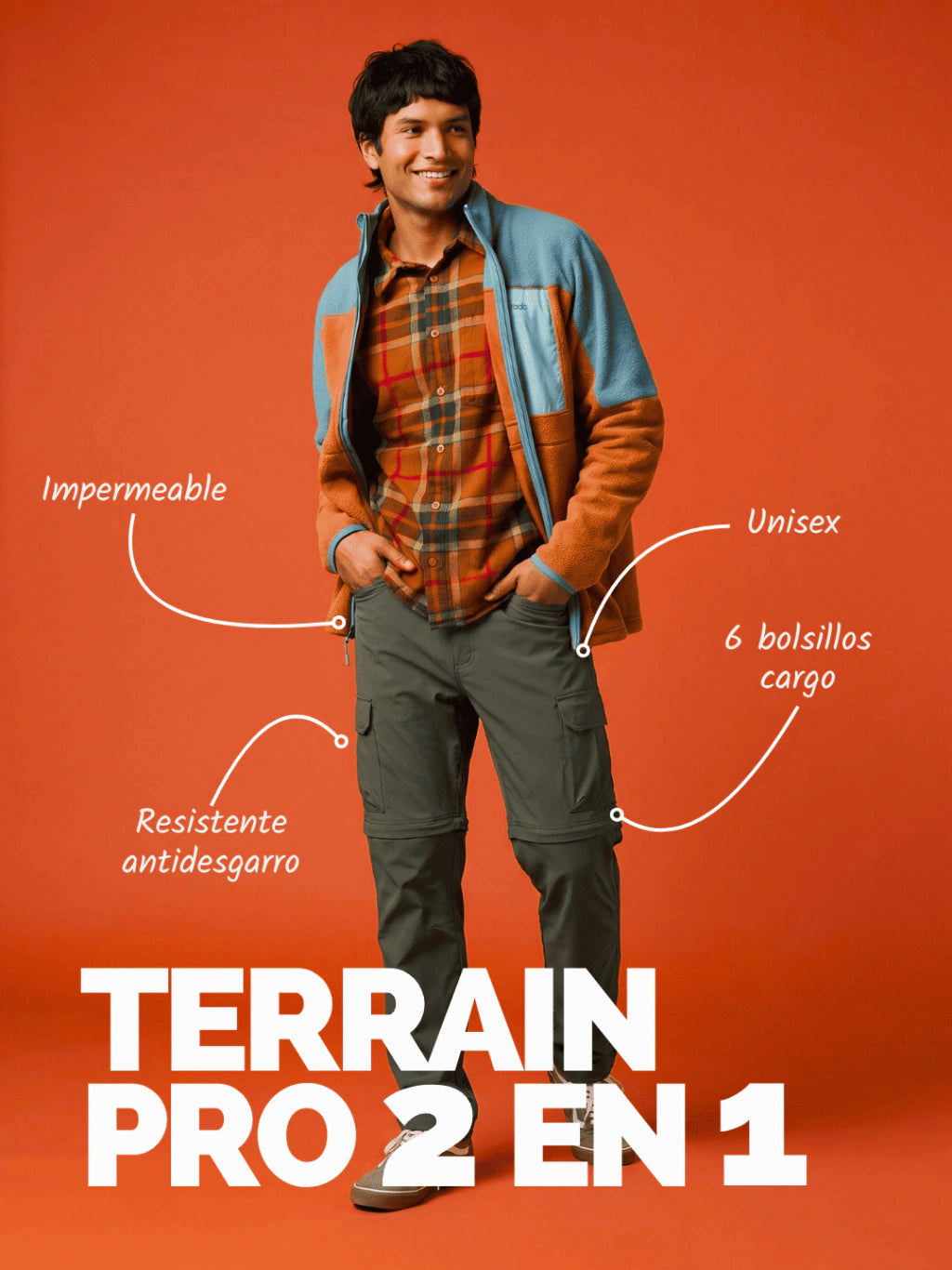 2x1 - Terrain PRO Impermeable y Desmontable