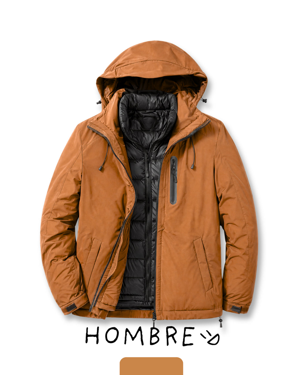 2x1 - Campera Aconcagua 3 en 1 desmontable e impermeable - Unisex