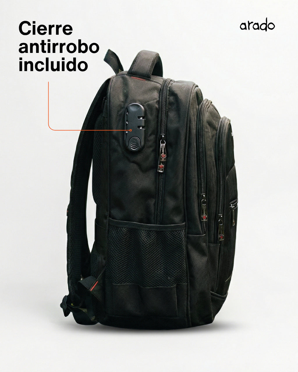 Mochila Puna 30L Impermeable, Puerto USB y Antirrobo