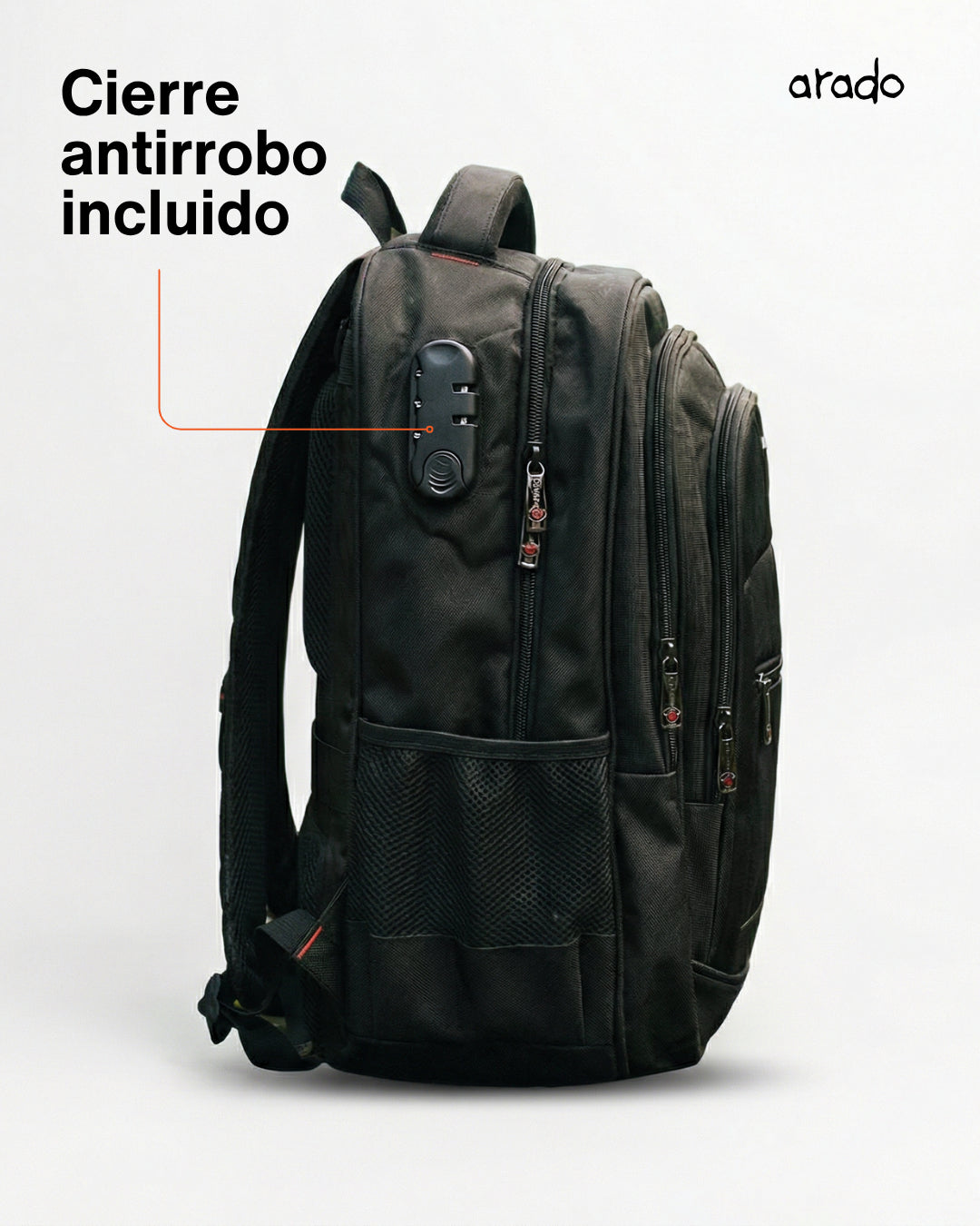 Mochila Puna 30L Impermeable, Puerto USB y Antirrobo