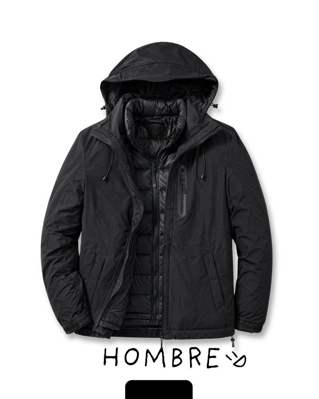 2x1 - Campera Aconcagua 3 en 1 desmontable e impermeable - Unisex