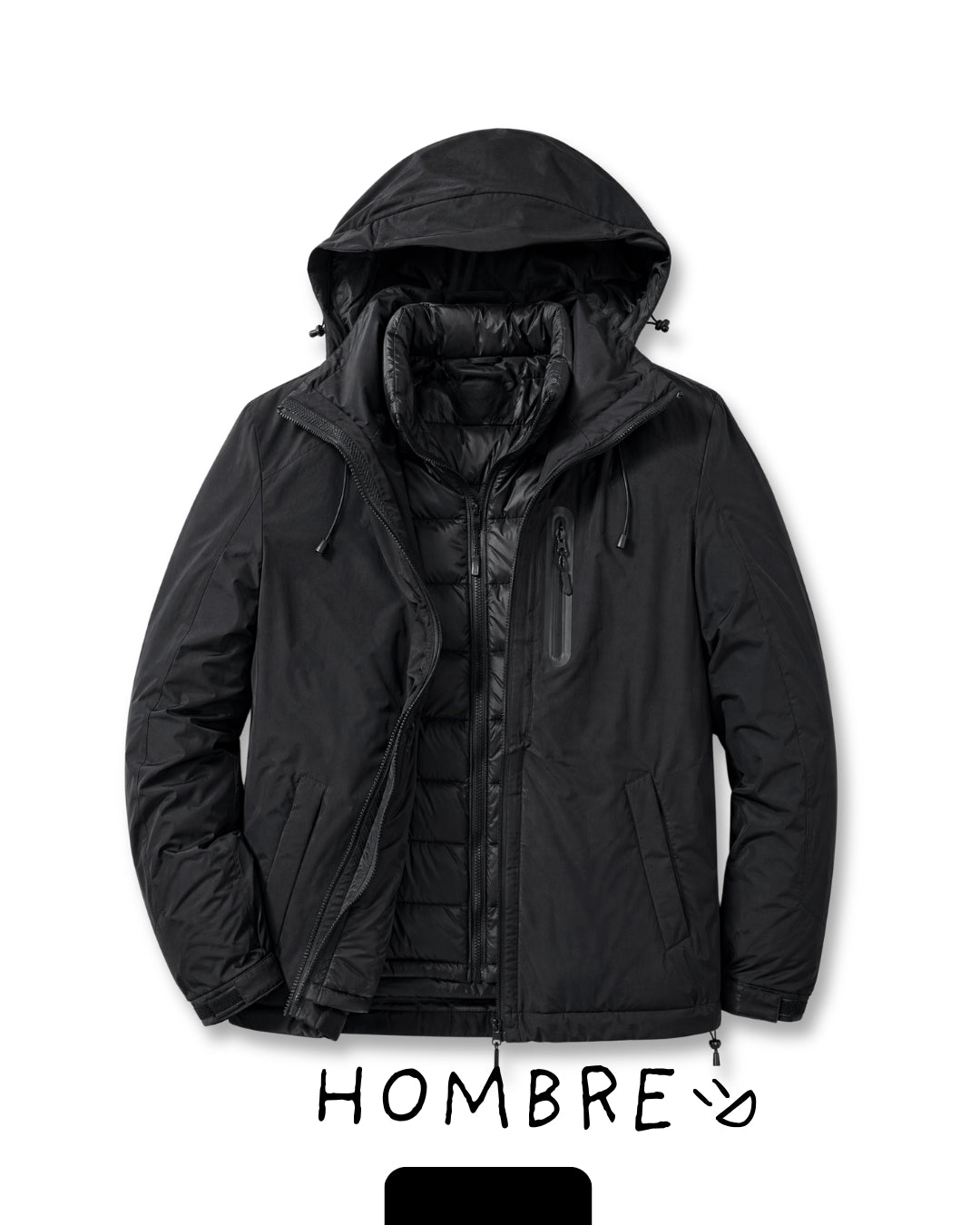 2x1 - Campera Aconcagua 3 en 1 desmontable e impermeable - Unisex