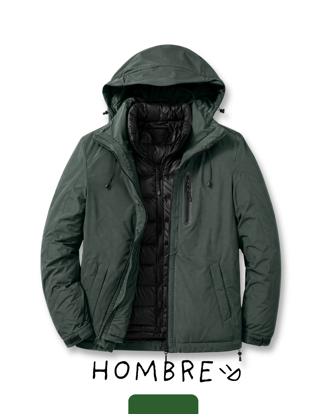 2x1 - Campera Aconcagua 3 en 1 desmontable e impermeable - Unisex